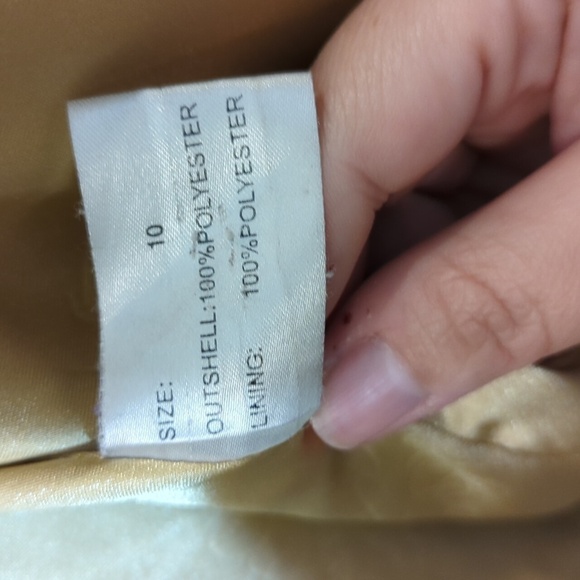 David Barry Jacket Coat black gold zip up toggle detachable hood size 10 - Picture 4 of 10